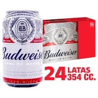 Pack 24 un. Cerveza Budweiser 24.5° Lata 354 cc