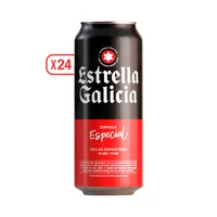 Pack 24x Cervezas Estrella Galicia Lager Lata 500cc