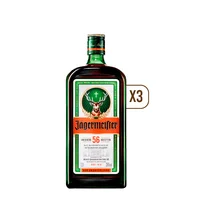 Pack 3x Licor Jägermeister 1000cc