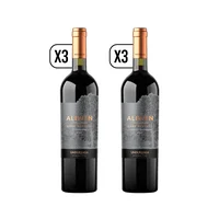 Pack 3x Vino Aliwen Gran Reserva Carmener + 3x Aliwen Gran Reserva Cabernet Sauvignon 750cc