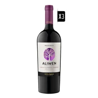 Pack 3x Vino Undurraga Aliwen Cabernet Sauvignon / Carmenere 750cc