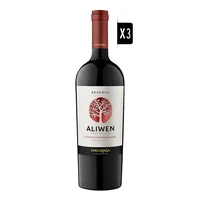 Pack 3x Vino Undurraga Aliwen Cabernet Sauvignon / Syrah 750cc