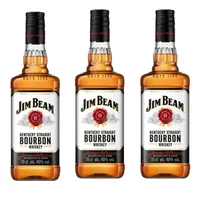 Pack 3x Whisky Jim Beam - Bourbon - 700ml