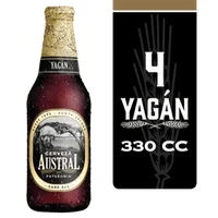 Pack 4 un. Cerveza Austral Yagan Dark Ale 5.0° 330 cc