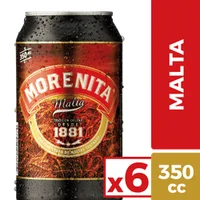 Pack 6 un. Cerveza Morenita Malta 4.6° 350 cc