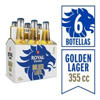 Pack 6 un. Cerveza Royal Guard Golden Lager 4.5° 355 cc