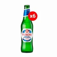 Pack 6 unidades Cerveza Peroni 330 ml ($590 c/u)