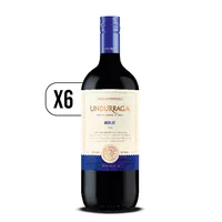 Pack 6x Undurraga Merlot Botellón 1.5l
