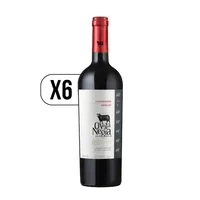 Pack 6x Vino Oveja Negra Reserva Carmenere/merlot 750cc