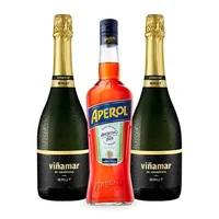 PACK APEROL VIÑAMAR: Licor Aperol 750cc + 2x Espumante Viñamar Charmat Brut 750cc