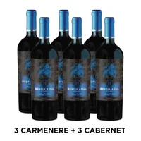 PACK BESTIA AZUL: 3x Vino Bestia Azul Carmenere 750cc + 3x Vino Bestia Azul Cabernet Sauvignon 750cc