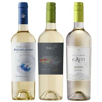PACK BLANC: Vino Pichilemu Reserva Sauvignon Blanc 750cc + Vino Yali Wetland Reserva Sauvignon Blanc 750cc + Vino Caiti Gran Reserva Sauvignon Blanc 750cc