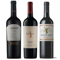 PACK CARMENERE GRAN RESERVA COLCHAGUA: Vino Sutil Gran Reserva Carmenere 750cc + Vino Ventisquero Queulat Gran Reserva Carmenere 750cc + Vino Montes Alpha Carmenere 750cc
