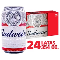 Pack cerveza Budweiser lata 24 un de 354 cc