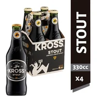 Pack Cerveza Kross Stout botella 4 un de 330 cc