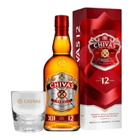 PACK CHIVAS + VASO N°1: 1x Whisky Chivas Regal 12 Años 750cc 40°alc. + 1x Vaso