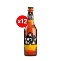 Pack de 12 Botellas de Estrella Galicia Premium Lager 330cc ($660 c/u)