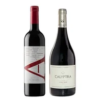 PACK DE AUTOR: 1x Vino VIK A Carmenere 750cc + Vino Calyptra Gran Pinot Noir 750cc