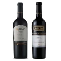 PACK DUO QUEULAT SANTA EMA: Vino Ventisquero Queulat Gran Reserva Carmenere 750cc + Vino Santa Ema Gran Reserva Merlot 750cc
