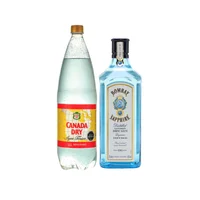 Pack Gin Bombay Sapphire Botella 750cc + Canada Dry Tonica Botella 1.5lts