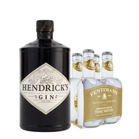 Pack Gin Hendricks 700cc + 4x Agua Tónica Fentimans Tonic Water 200cc