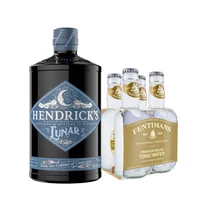 Pack Gin Hendricks Lunar + 4x Mixers Premium Fentimans Tonic Water 200cc