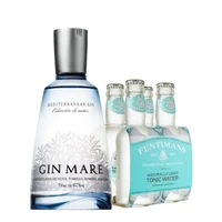 Pack Gin Mare 750cc + 4x Fentimans Light Tonic 200cc