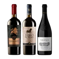 PACK GRAN RESERVA Nº10: Vino Bestia Negra Cabernet Sauvignon + Vino Toro de Piedra Cabernet Sauvignon + Vino Tarapacá Gran Reserva Cabernet Sauvignon