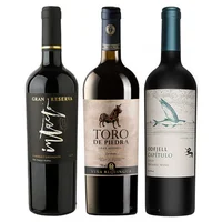 PACK INTACTO N°2: 1x Vino Miravalle Intacto Gran Reserva Cabernet Sauvignon 750cc + 1x Vino Toro de Piedra Gran Reserva Cabernet Sauvignon 750cc + 1x Vino Odfjell Gran Reserva Capítulo Flying Fish (CA/CS/MA/SY) 750cc