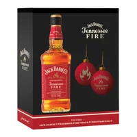 Pack Jack Daniel's Fire 750cc + 2 Esferas De Navidad