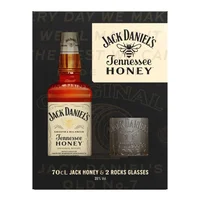 Pack Jack Daniel’s Honey 750cc + 2 Vasos Cortos