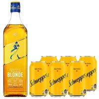 Pack Johnnie Walker Blonde Botella 750cc + Schweppes Agua Tónica 350cc X6