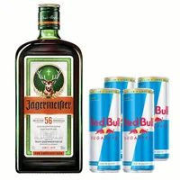 Pack Licor Jagermeister 35° 700cc + 4 Red Bull Sugar Free 250cc