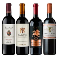 PACK MIX CABERNET N°1: 1x Vino Casa Real Cabernet Sauvignon 750cc + 1x Vino Marques de Casa Concha Cabernet Sauvignon 750cc + 1x Vino Bestia Negra Cabernet Sauvignon 750cc + 1x Vino Montes Alpha Cabernet Sauvignon 750cc
