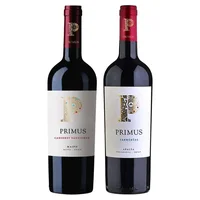 PACK PRIMUS N°1: 1x Vino Primus Cabernet Sauvignon Orgánico 750cc + 1x Vino Primus Carmenere Orgánico 750cc
