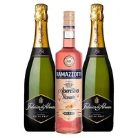 PACK RAMAZZOTTI - FEDERICO ALVEAR: 1x Licor Aperitivo Ramazzotti Rosatto 700cc + 2x Espumante Federico de Alvear Extra Brut 750cc
