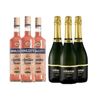 PACK RAMAZZOTTI VIÑAMAR: 3x Licor Aperitivo Ramazzotti Rosatto 700cc + 3x Espumante Viñamar Charmat Brut 750cc