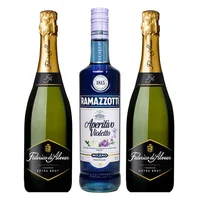 PACK RAMAZZOTTI VIOLETTO - FEDERICO ALVEAR: 1x Licor Aperitivo Ramazzotti Violetto 700cc + 2x Espumante Federico de Alvear Extra Brut 750cc