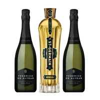 PACK SAINT GERMAIN - FEDERICO ALVEAR: 1x Saint Germain Licor de Flores de Sauco 750cc + 2x Espumante Federico de Alvear Extra Brut 750cc
