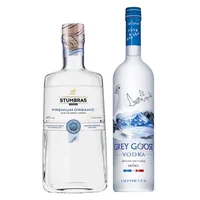 PACK STUMBRAS + GREY GOOSE: 1x Vodka Stumbras Orgánico 750cc 40° alc. + 1x Vodka Grey Goose 750cc 40º alc.