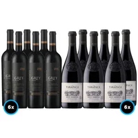 PACK TARAPACÁ GREY: 6x Vino Ventisquero Grey Cabernet Sauvignon 750cc + 6x Vino Tarapacá Gran Reserva Cabernet Sauvignon 750cc