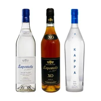 Pack Trilogía Pisco Kappa Lapostolle - Jean Baptiste Doble Destilado + XO + Kappa - 700ml