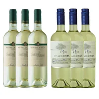 PACK VINOS BLANCOS Nº1: 3x Vino Medalla Real Reserva Sauvignon Blanc 750cc + 3x Vino Casas Del Bosque Reserva Sauvignon Blanc 750cc