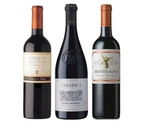 PACK VINOS GRAN RESERVA Nº2 (Cabernet): Marques Cabernet + Tarapaca Gran Reserva Cabernet + Montes Alpha Cabernet