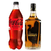 Pack Whiskey American Honey Wild Turkey 750cc + Bebida: Whiskey American Honey Wild Turkey 750cc +  Coca Cola Zero Azúcar 1.5 L