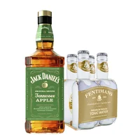 Pack Whiskey Jack Daniel´s Apple 1000cc + 4x Fentimans Tonic Water 200cc