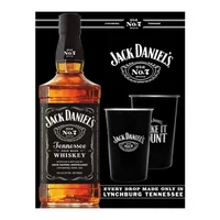 Pack Whisky Jack Daniels n˚7 750ml + 2 Vasos Metálicos