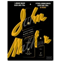 Pack Whisky Johhnie Walker Black 750cc + Petaca 200cc