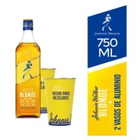 Pack Whisky Johnnie Walker Blonde 750 cc + 2 Vasos