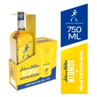 Pack Whisky Johnnie Walker - Blonde 750ml + Vaso Acrílico